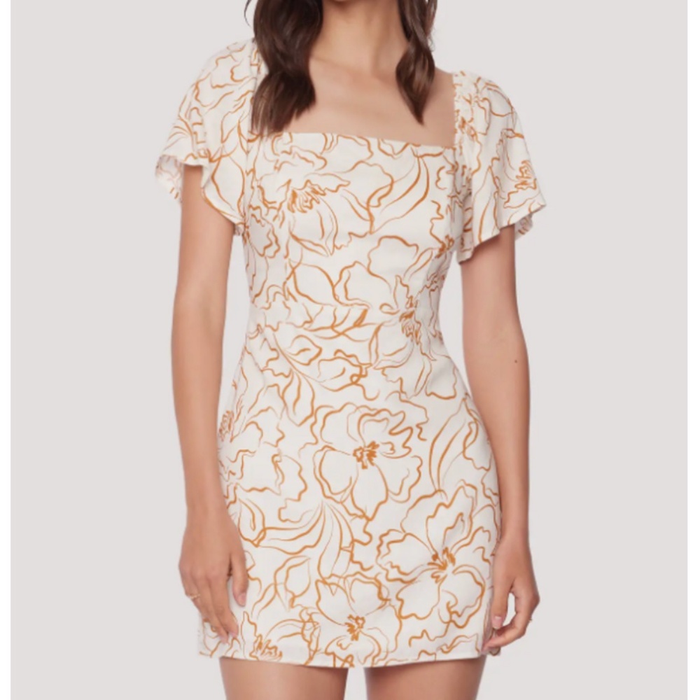 NWT Lost + Wander Confianza Mini Dress Cream Floral (Size M)